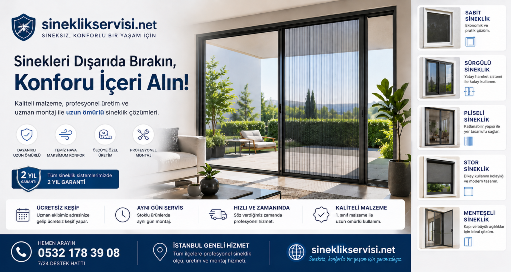 Fatih Sineklik Sistemleri | Sineklik, Montaj ve Tamir Hizmetleri