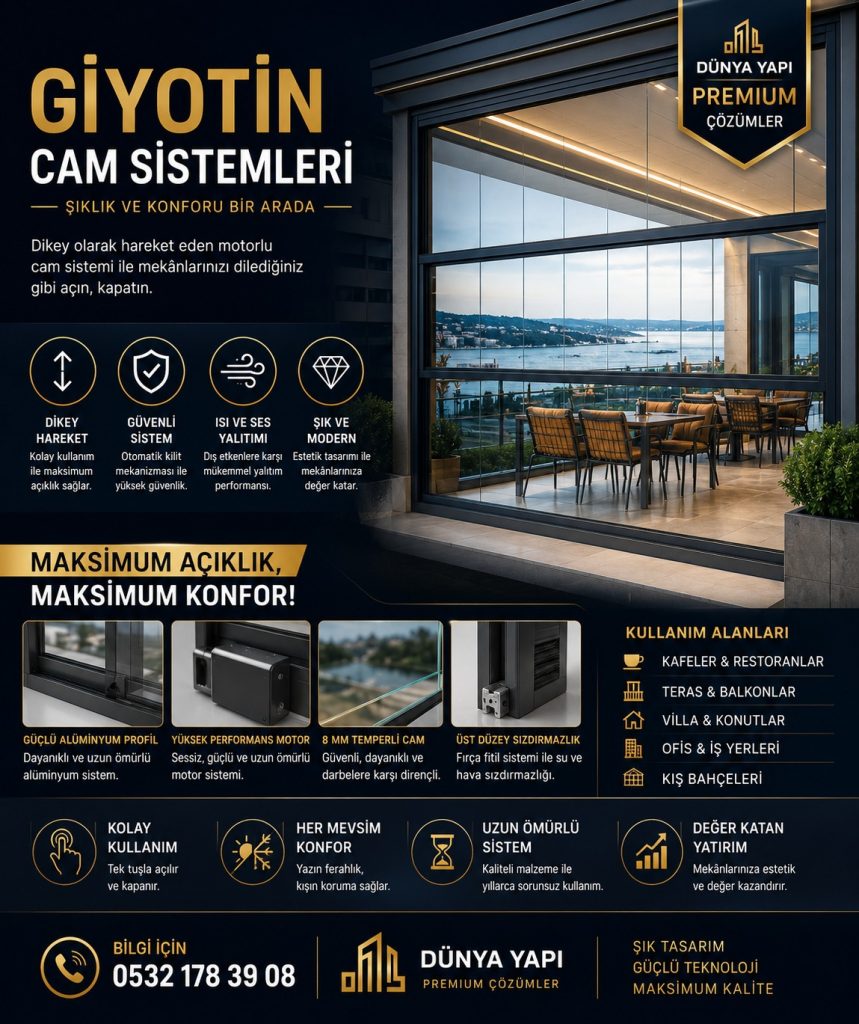 Cennet Giyotin Cam Sistemleri